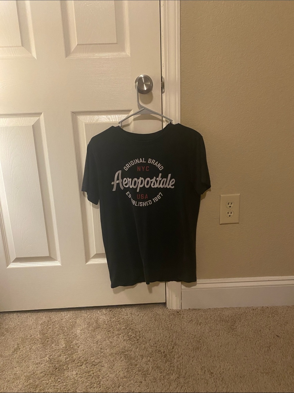 Aeropostale Black Logo Graphic Tee